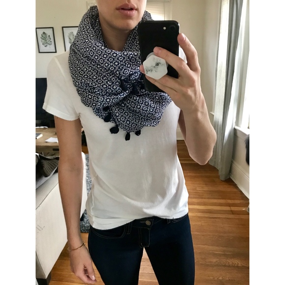 J. Crew Other - Silk Pattern and Tassel Scarf!